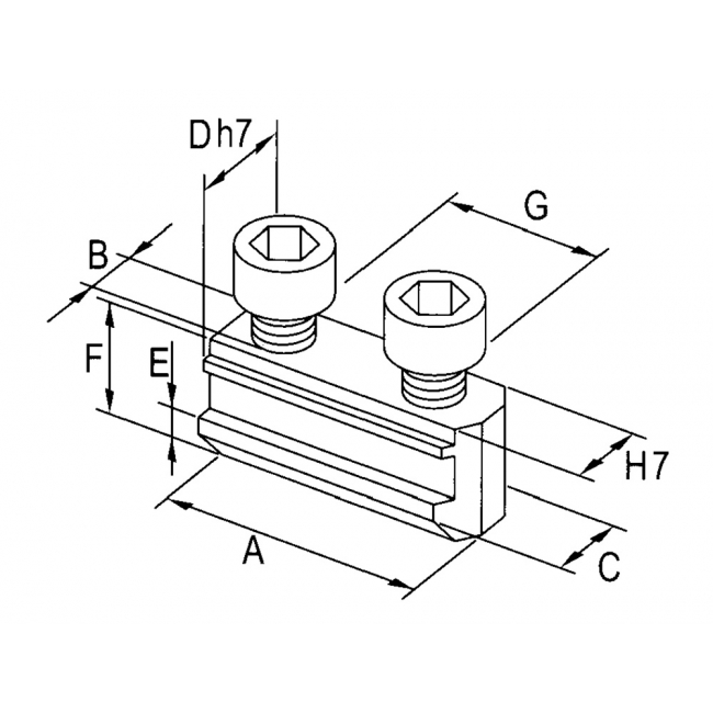 Tassello doppio RCD ribassato